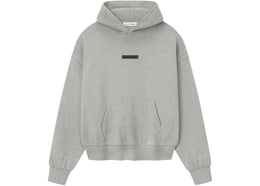 Fear of God Essentials Classic Fleece Hoodie Concrete Heather - apparel view 2