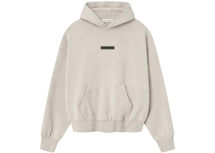Fear of God Essentials Classic Fleece Hoodie Heather Stone - apparel view 2