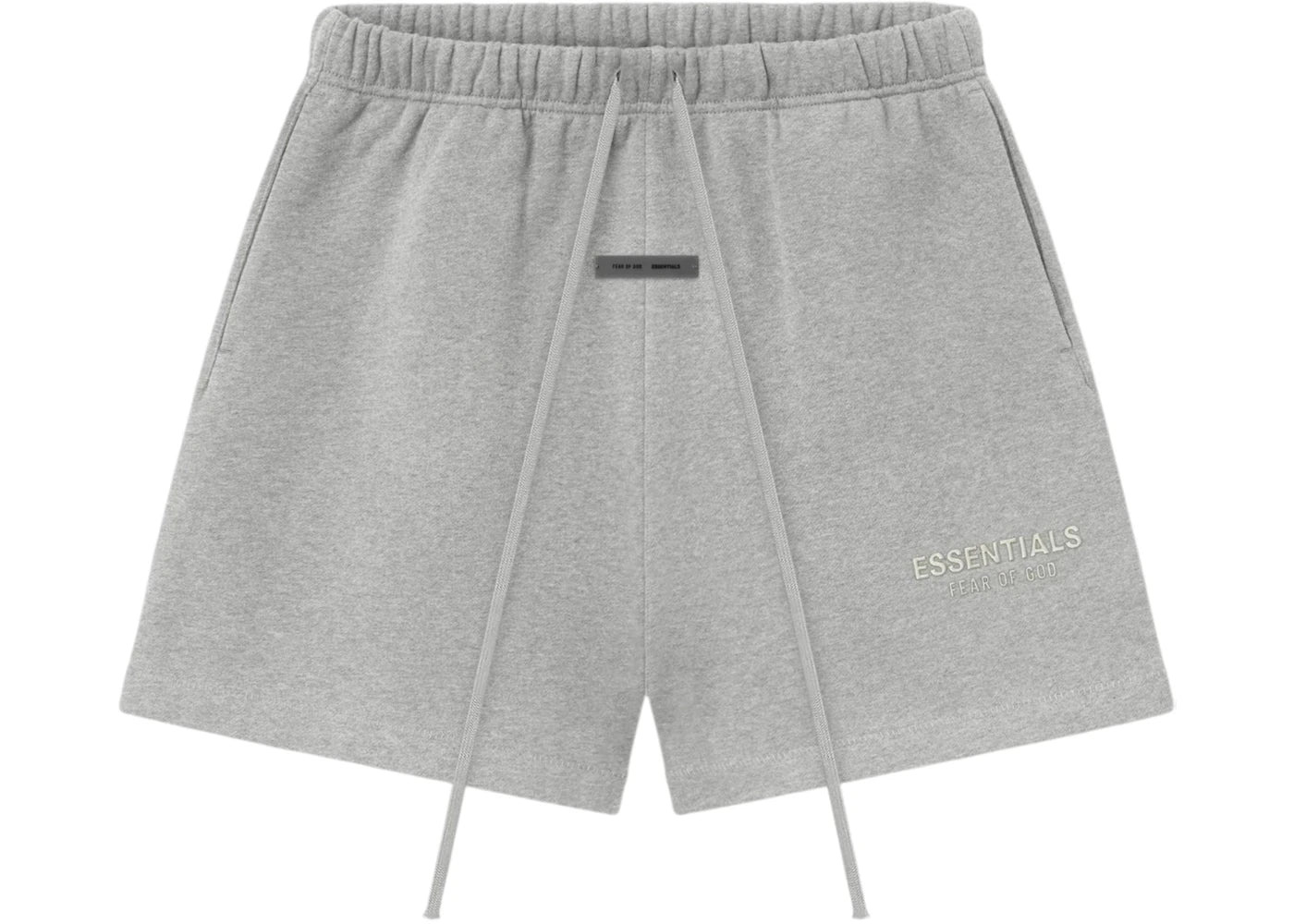 Fear of God Essentials Classic Fleece Sweatshort Concrete Heather - vue 360