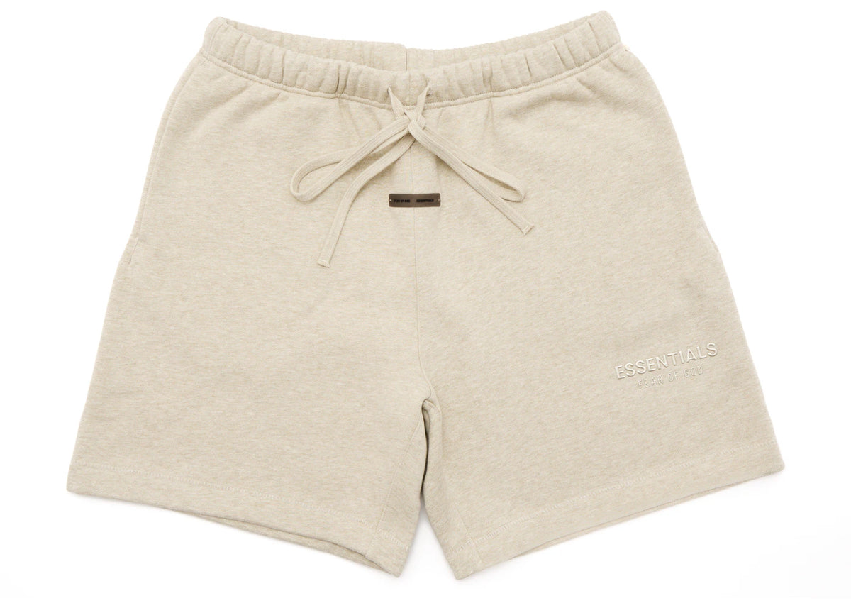 Fear of God Essentials Classic Fleece Sweatshort (FW25) Heather Stone - vue 360