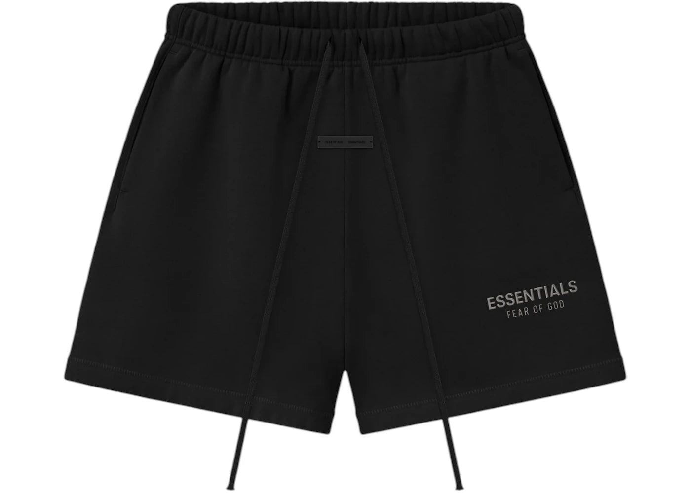 Fear of God Essentials Classic Fleece Sweatshort Jet Black - vue 360