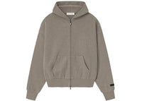 Fear of God Essentials Classic Fleece Zip-Up Hoodie Homestead Heather