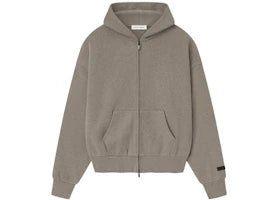 Fear of God Essentials Classic Fleece Zip-Up Hoodie Homestead Heather