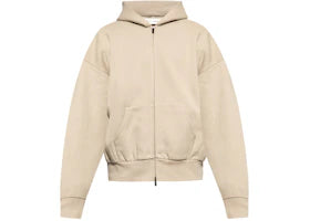 Fear of God Essentials Classic Fleece Zip Up Hoodie Timber