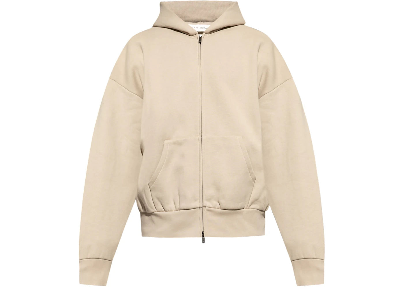 Fear of God Essentials Classic Fleece Zip Up Hoodie Timber - vue secondaire A