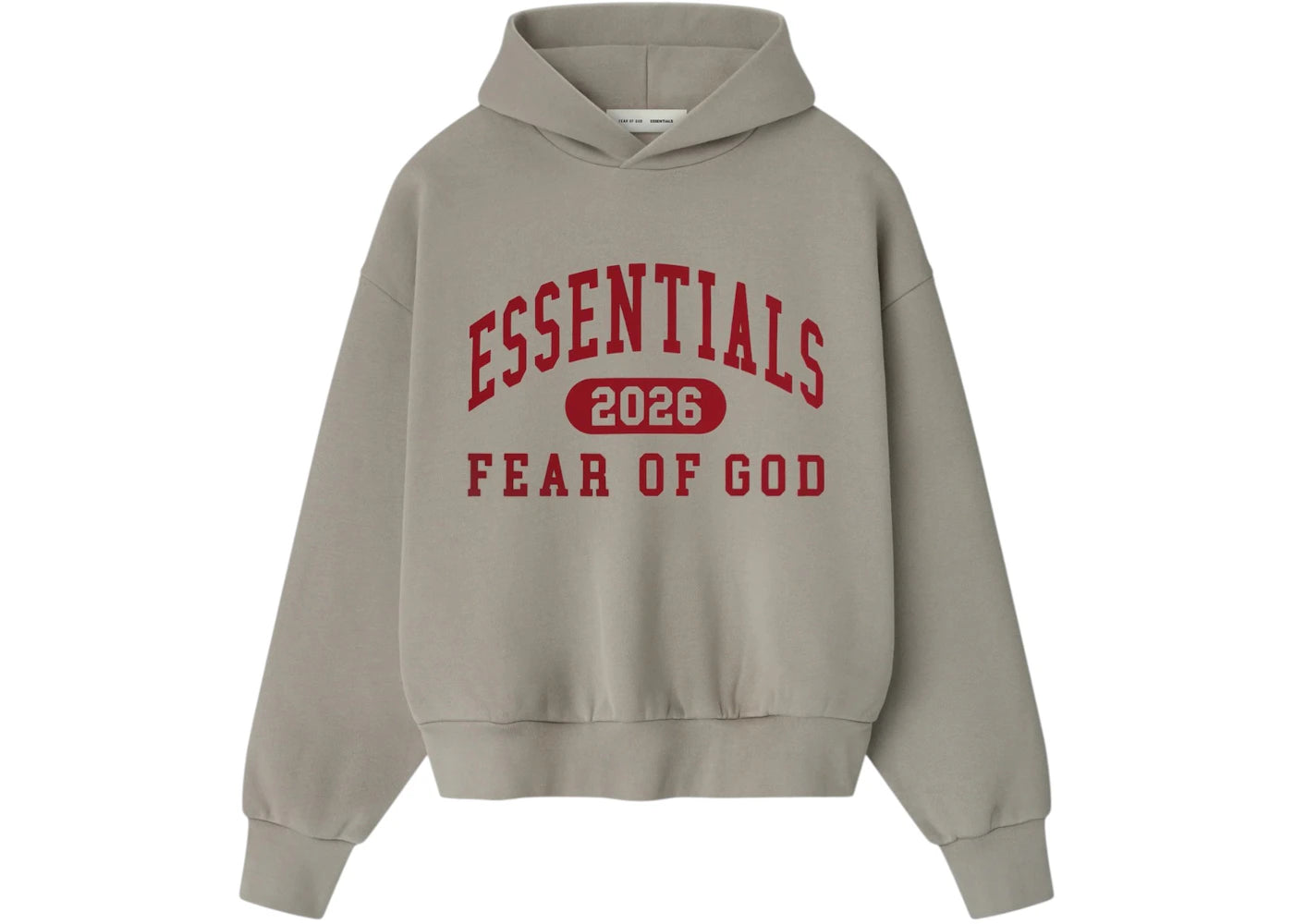 Fear of God Essentials Classic Hoodie Smoke Grey - vue 360