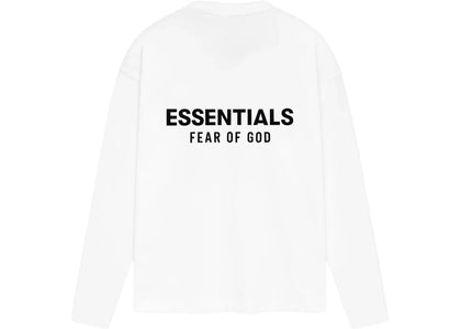 Fear of God Essentials Classic Long Sleeve Tee Bright White - authentic Fear of God product