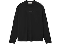 Fear of God Essentials Classic Long Sleeve Tee (FW25) Jet Black