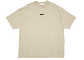 Fear of God Essentials Classic Short Sleeve Tee Heather Stone - vue 360