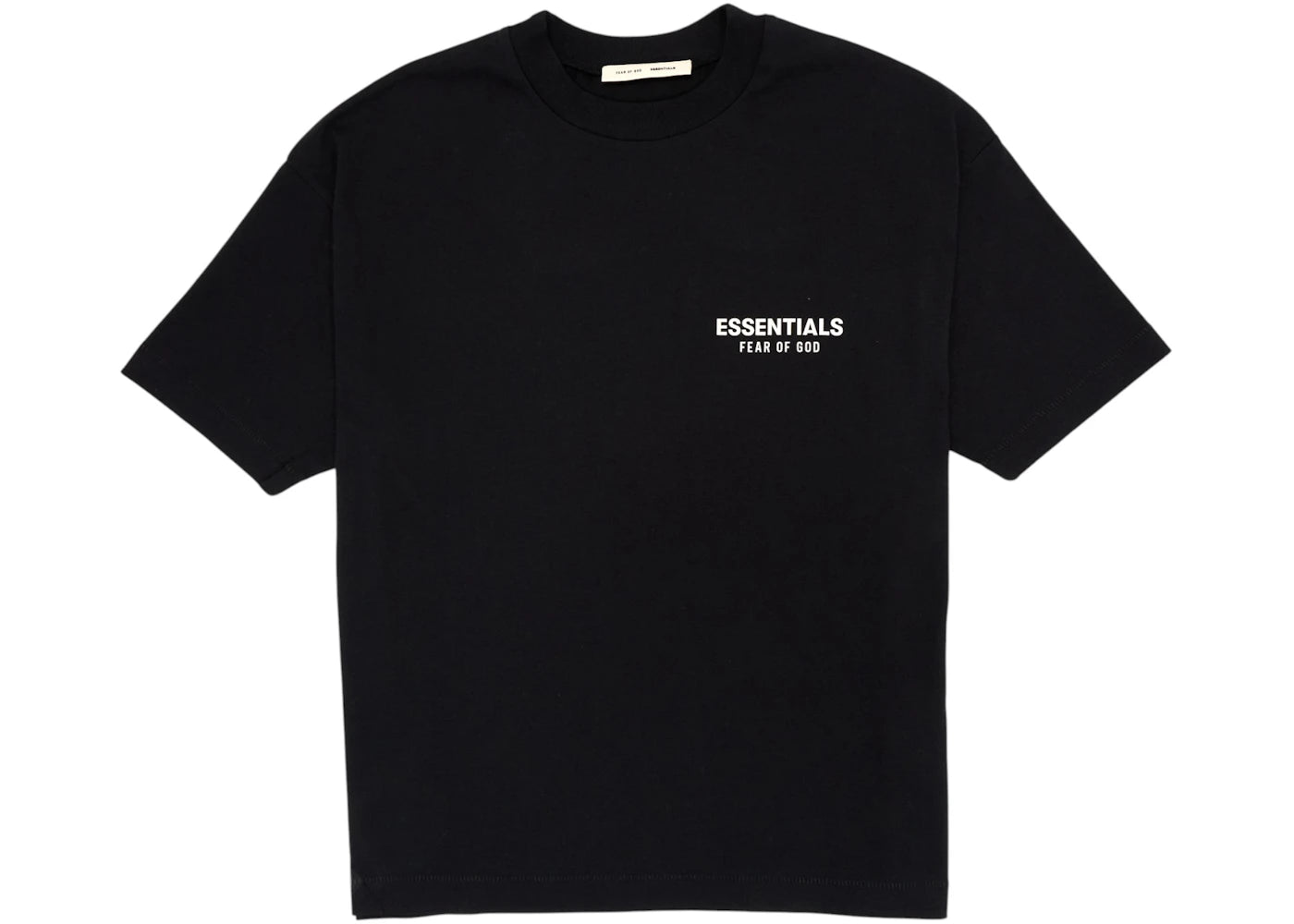 Fear of God Essentials Klassisches Kurzarm-T-Shirt, Jet Black - vue 360