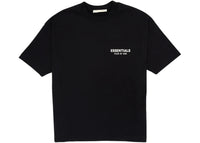 Fear of God Essentials Klassisches Kurzarm-T-Shirt, Jet Black