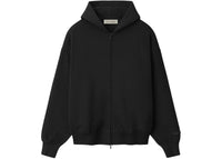 Fear of God Essentials Classic Zip-Up Hoodie (SS26) Vintage Black/White