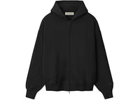 Fear of God Essentials Classic Zip-Up Hoodie (SS26) Vintage Black/White