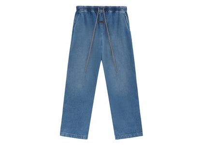 Fear of God Essentials Core Collection Denim Lounge Pant Medium Wash - authentic Fear of God product