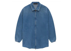 Fear of God Essentials Core Collection Denim Overshirt Medium Wash