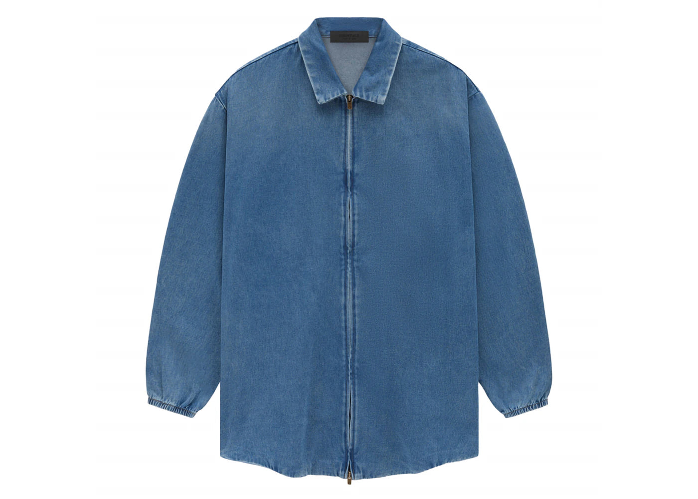 Fear of God Essentials Core Collection Denim Overshirt Medium Wash - vue secondaire A