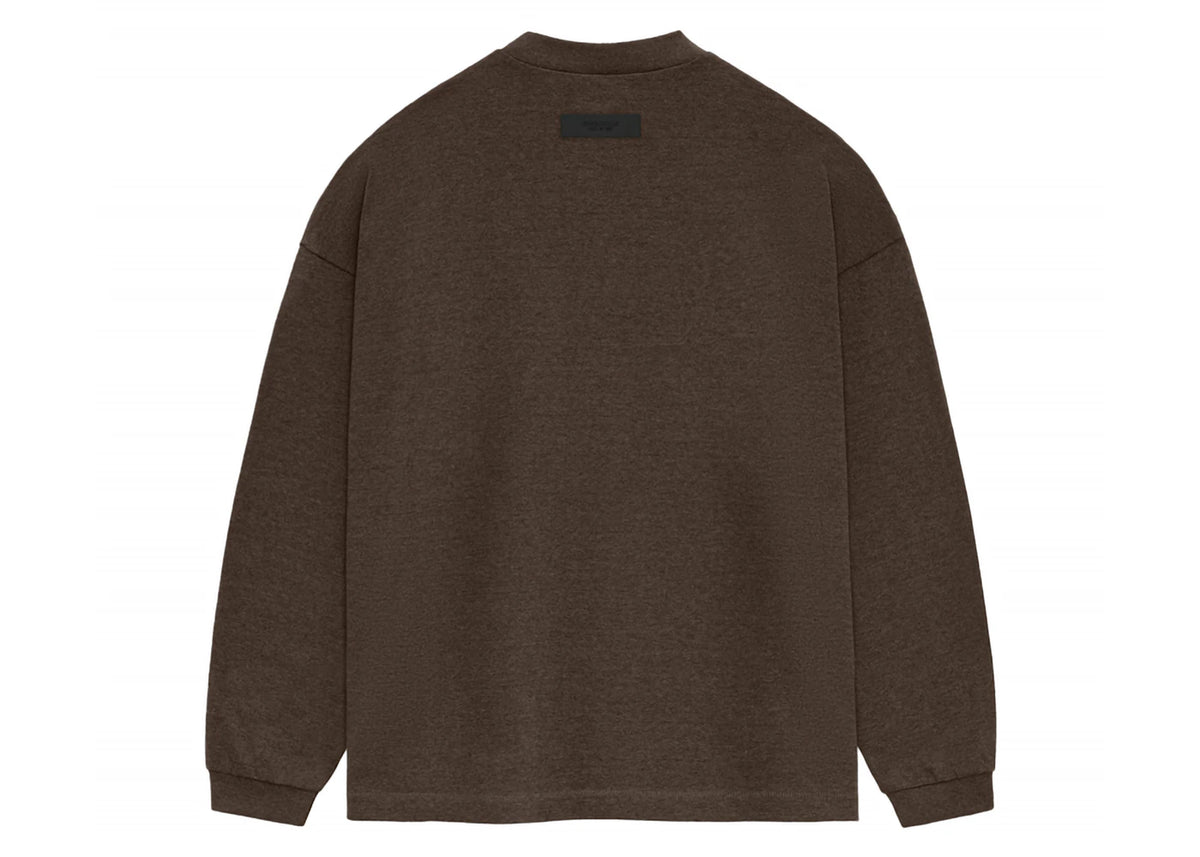 Fear of God Essentials Core Collection Heavy L/S Tee Heather Wood - vue secondaire B