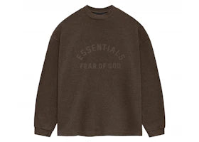 Fear of God Essentials Core Collection Heavy L/S Tee Heather Wood - vue secondaire A