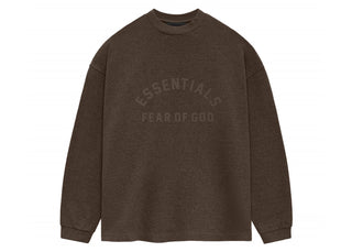 Fear of God Essentials Core Collection Heavy L/S Tee Heather Wood - product view 2