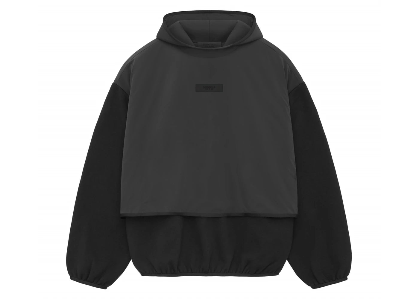 Fear of God Essentials Core Collection Nylon Fleece Hooded Sweatshirt Black/ Black - vue secondaire A