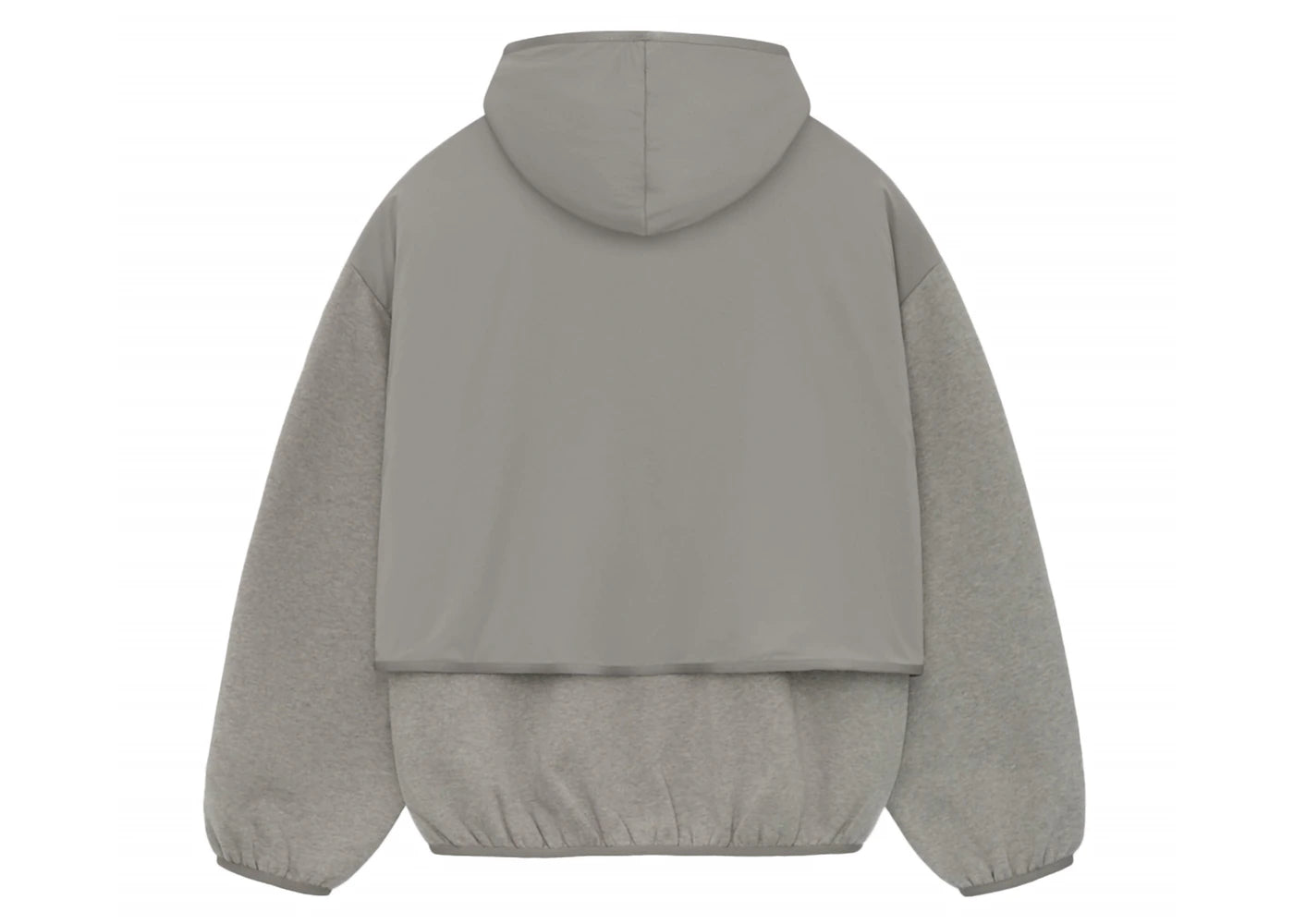 Fear of God Essentials Core Collection Nylon Fleece Hooded Sweatshirt Dust/Heather Grey - vue secondaire B
