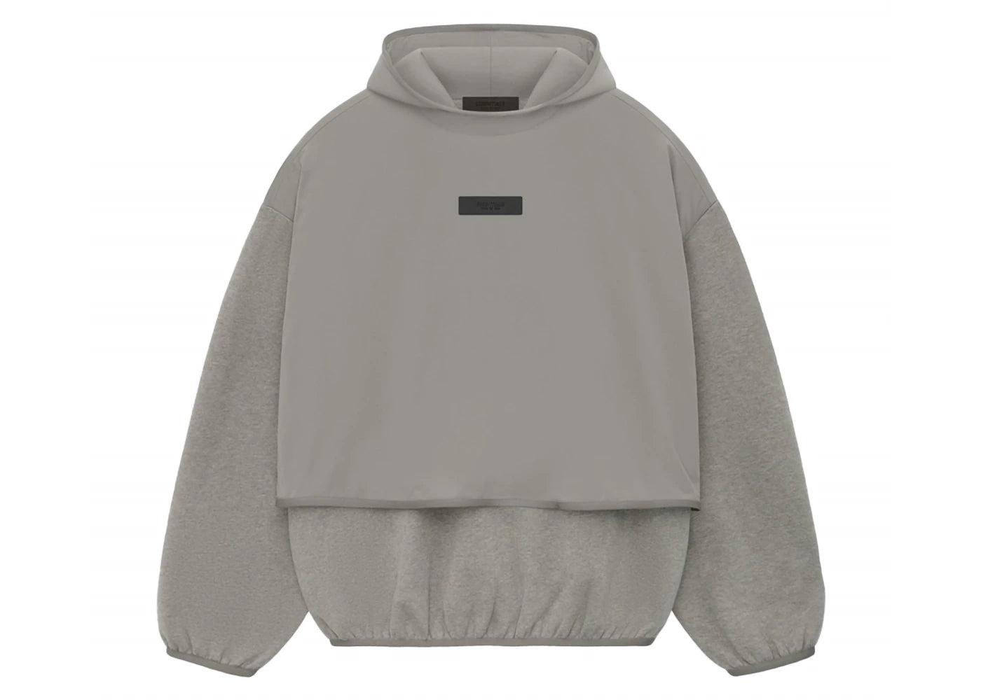 Fear of God Essentials Core Collection Nylon Fleece Hooded Sweatshirt Dust/Heather Grey - vue secondaire A