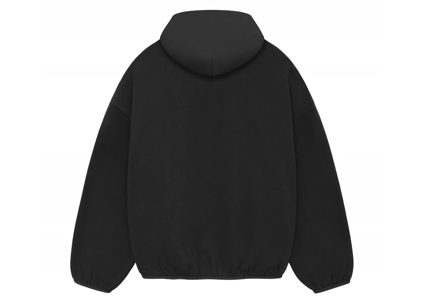 Fear of God Essentials Core Collection Nylon Fleece Hoodie Black/ Black - vue secondaire B