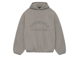 Fear of God Essentials Core Collection Nylon Fleece Hoodie Heather Grey/Dust - apparel view 2