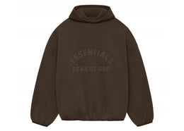 Fear of God Essentials Core Collection Nylon Fleece Hoodie Heather Wood/Wood - apparel view 2
