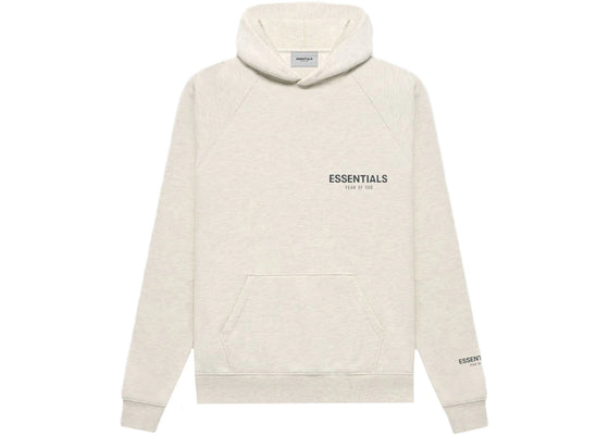 Fear of God Essentials Core Collection Pullover Hoodie Light Heather Oatmeal sneakers - authentic Fear of God shoes