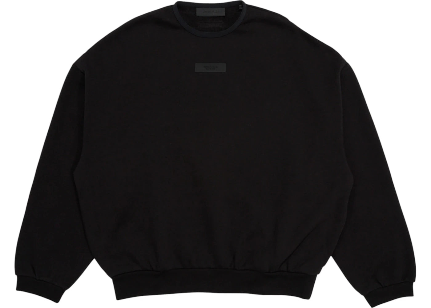 Fear of God Essentials Rundhals-Sweatshirt (SS24) Jet Black - vue 360