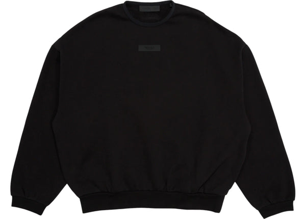 Fear of God Essentials Crewneck Sweatshirt (SS24) Jet Black sneakers - authentic Fear of God shoes