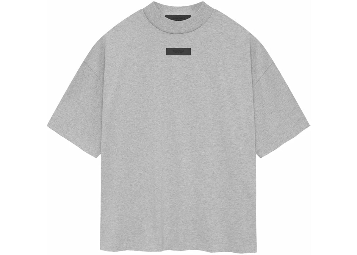 Fear of God Essentials Crewneck Tee Light Heather Grey - vue 360