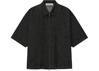 Fear of God Essentials Denim Full Zip Work Shirt Vintage Black
