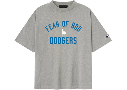 Fear of God Essentials Dodgers 90's Tee Concrete Heather - authentic Fear of God product