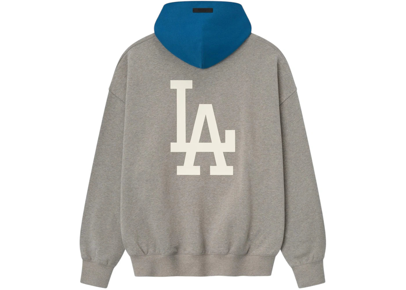 Fear of God Essentials Dodgers Sport Hoodie Concrete Heather/Blue Sapphire - vue secondaire B