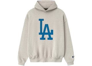 Fear of God Essentials Dodgers Sport Hoodie Heather Stone - apparel view 2
