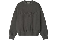 Fear of God Essentials Embossed Classic Crewneck Sweatshirt Charcoal Heather