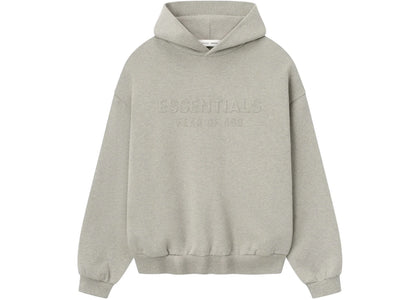 Fear of God Essentials Embossed Classic Fleece Hoodie Warm Heather - apparel view 2