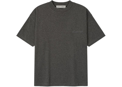 Fear of God Essentials Embroidered Classic Short Sleeve Tee Charcoal Heather