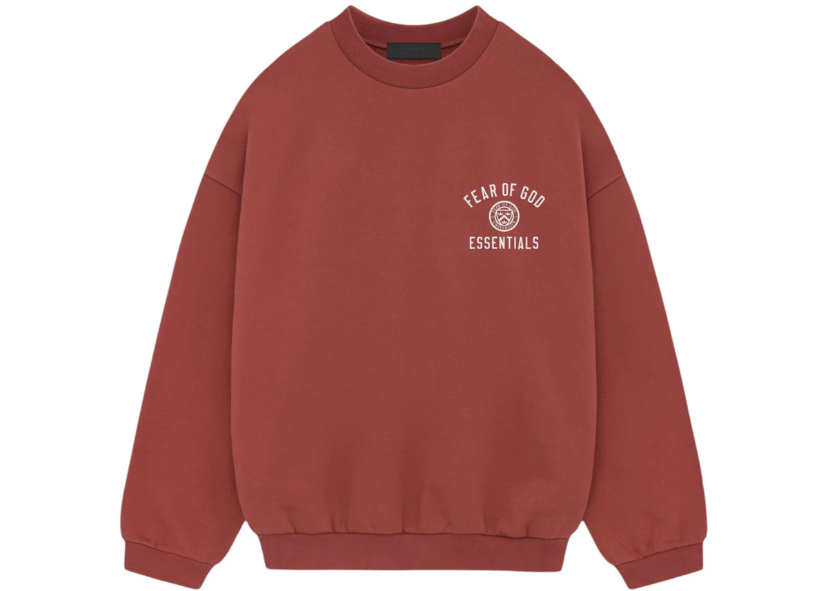 Fear of God Essentials Fleece Crewneck Crimson - vue secondaire A