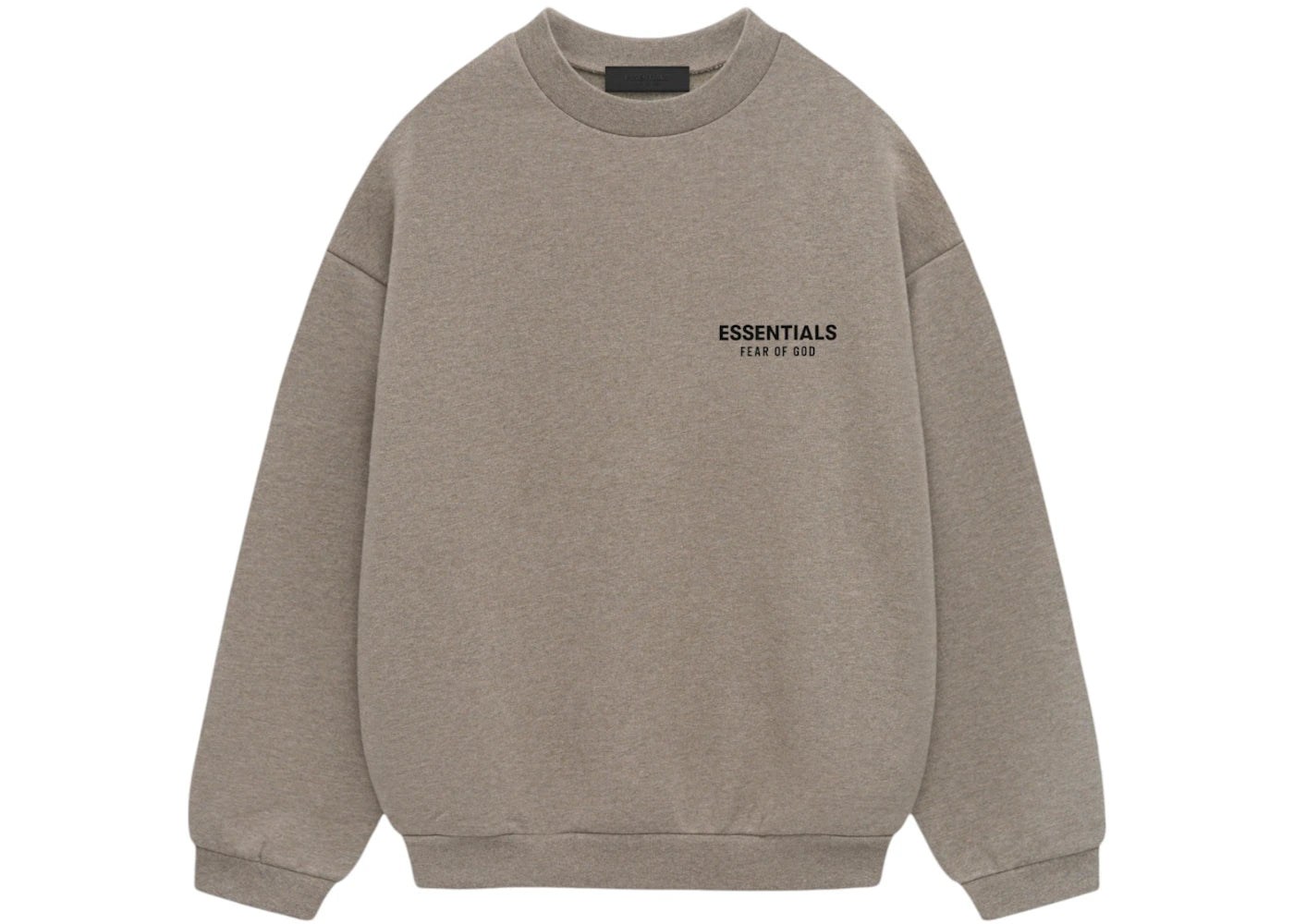 Fear of God Essentials Fleece Crewneck (FW24) Heather Gray - vue 360