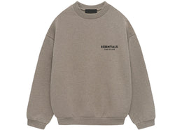 Fear of God Essentials Fleece Crewneck (FW24) Heather Gray - authentic Fear of God product