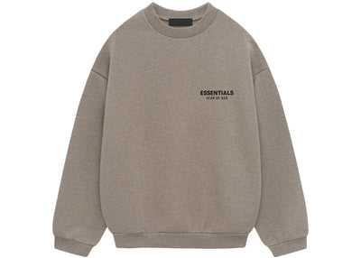 Fear of God Essentials Fleece-Pullover mit Rundhalsausschnitt (Herbst/Winter 2024) Heather Gray