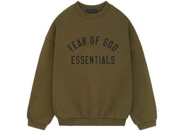 Fear of God Essentials Fleece Crewneck Olive - product view 2
