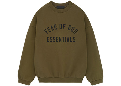 Fear of God Essentials Fleece Crewneck Olive - product view 2