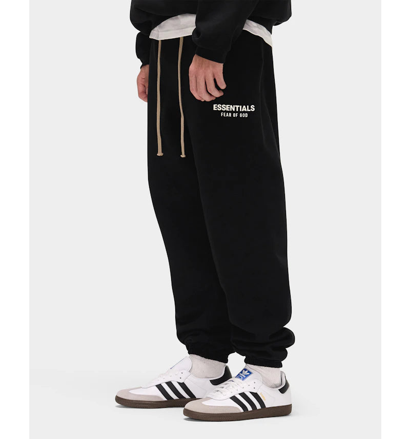Fear of God Essentials Fleece Essential Sweatpant (FW24) Schwarz - vue secondaire B
