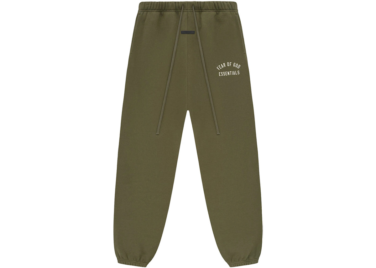 Fear of God Essentials Fleece Essential Sweatpant Military - vue 360