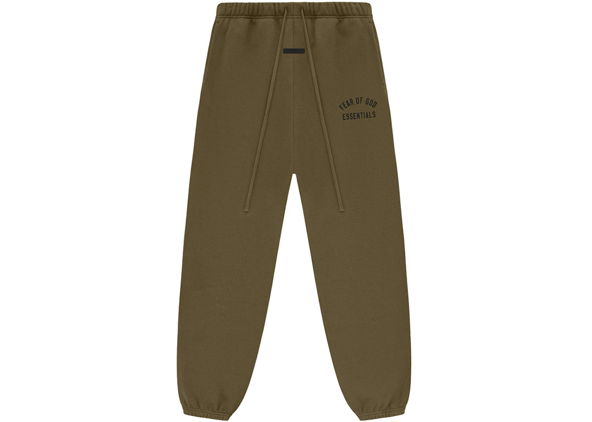 Fear of God Essentials Fleece Essential Sweatpant Olive - vue 360