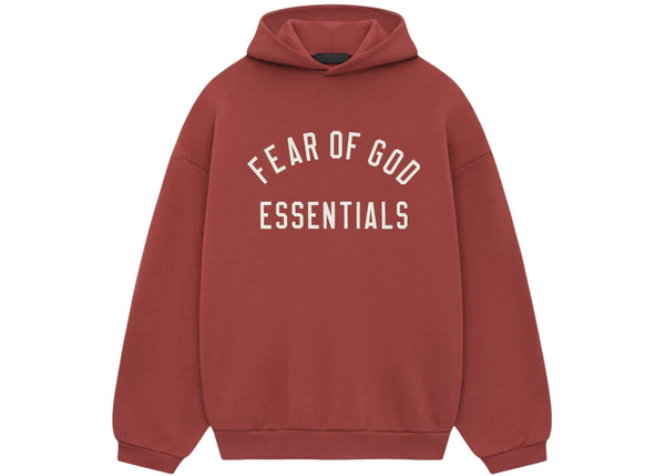 Fear of God Essentials Fleece Hoodie Crimson sneakers - authentic Fear of God shoes